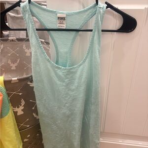 PINK Victoria's Secret Light Blue Tank Top Y2K